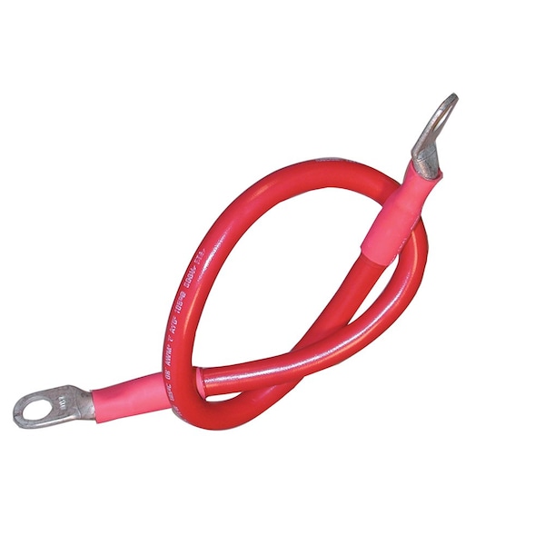 Battery Cable Assembly, 2 AWG (34mm²) Wire, 3/8" (9.5mm) St